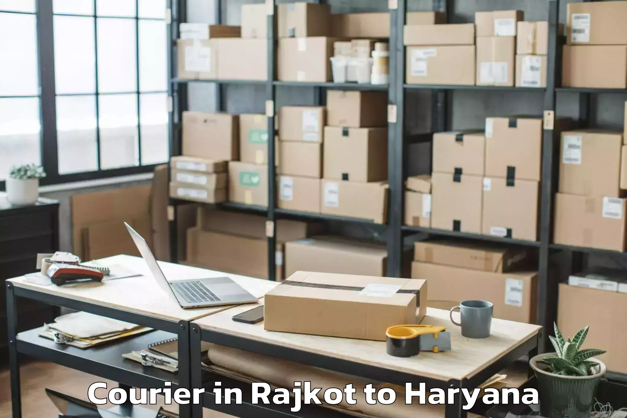 Leading Rajkot to Deenbandhu Chhotu Ram Universi Courier Provider